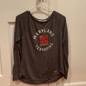maryland under armour grey long sleeve